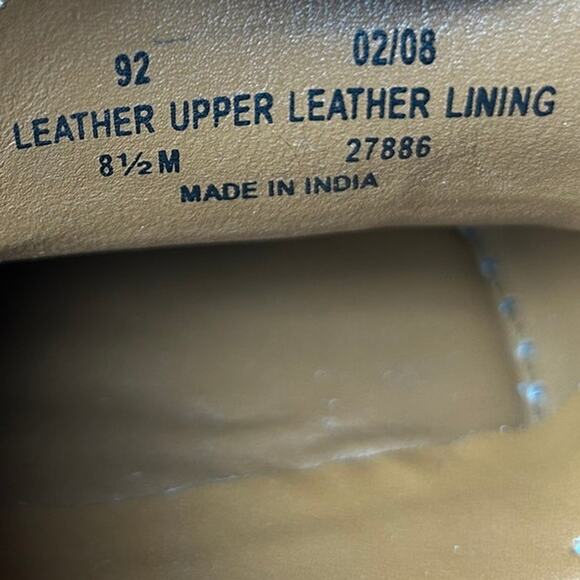 Vintage BOSTONIAN Brown Leather Upper/Leather Lined Men's Tassel Loafers 8.5 - Picture 8 of 10